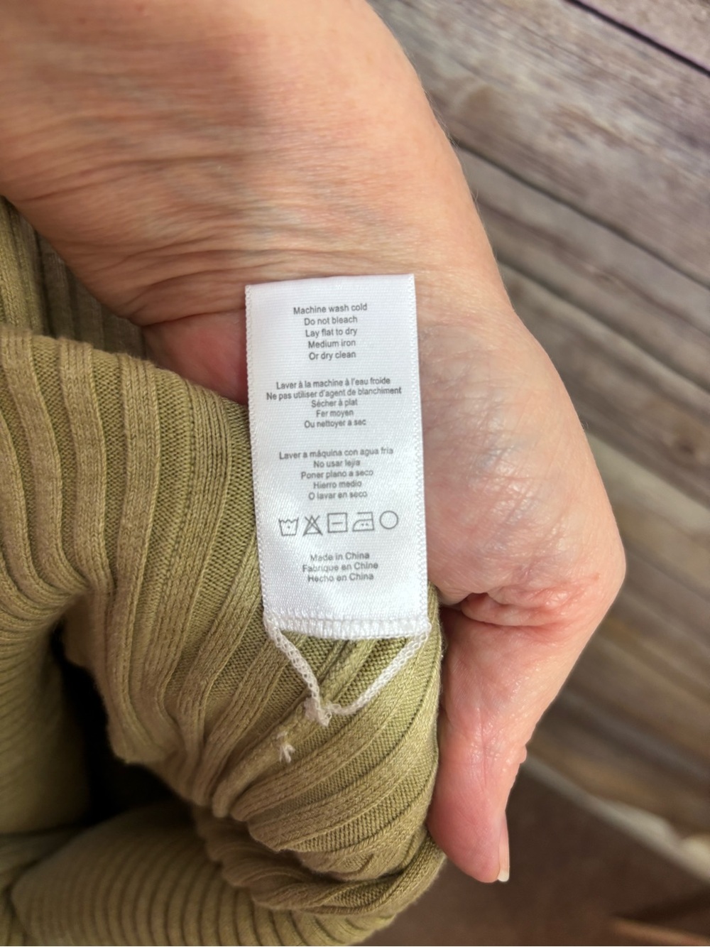 Lunya Green Ribbed Leggings Cotton silk Blend Size Small - Picture 8 of 8